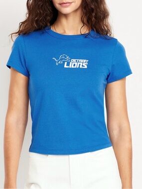 Old Navy Women Detroit Lions Snug T-Shirt (Size: 2X)